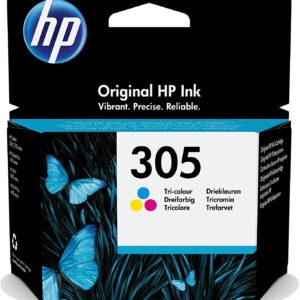 HP 3YM60AE 305 Original Ink Cartridge, Tri-color, Single Pack