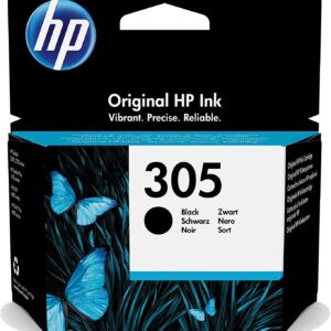 HP 3YM61AE 305 Original Ink Cartridge, Black, Single Pack