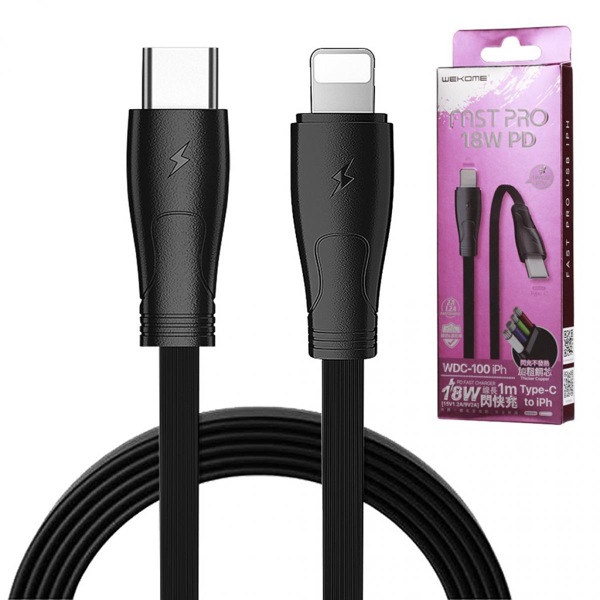 WK Design WDC-100 PD 18W Type-C To Lightning Fast Charging Data Cable For Iphone |  Mobile & Cables